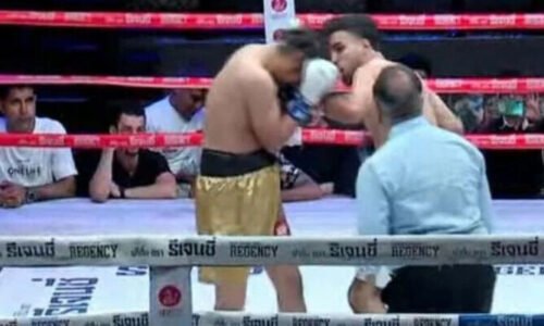 پاکستانی باکسر شہیر آفریدی نے بھارتی حریف کو شکست دیدی