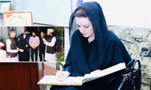 مشعال ملک کامرکز اہل حدیث راوی روڈ کا دورہ، سینیٹر پروفیسر ساجد میر کی وفات پر اظہار تعزیت