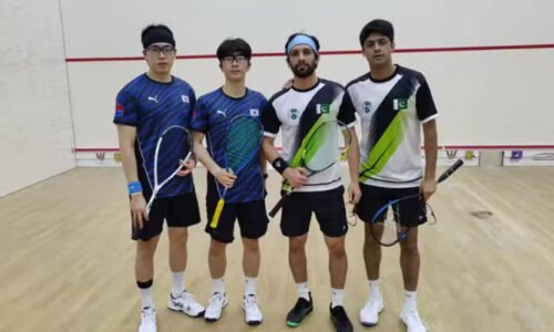 پاکستان اسکواش ٹیم ایشین ڈبلز چیمپئن شپ کے فائنل میں پہنچ گئی