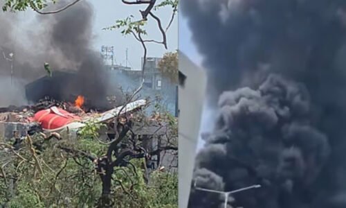 بھارتی شہر احمد آباد میں مسافر طیارہ گر کر تباہ، 250 سے زائد افراد سوار تھے