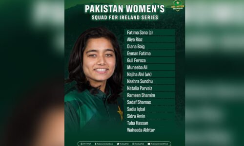 آئرلینڈ سیریز کیلئے پاکستان ویمن ٹیم کا 15 رکنی اسکواڈ کا اعلان