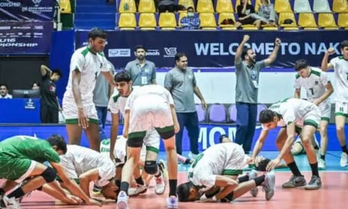 پاکستان اسپورٹس بورڈ کا انڈر 6 والی بال چیمپئن ٹیم کیلئے 82 لاکھ روپے انعام کا اعلان