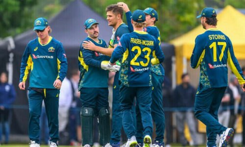 آسٹریلیا نے ٹی ٹوئنٹی انٹرنیشنل میں 200 یا زائد کا ہدف حاصل کرکے عالمی ریکارڈ بنا دیا