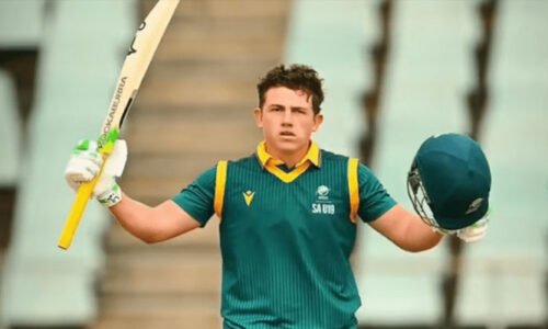 انڈر 19 ون ڈے کرکٹ، جنوبی افریقہ کے نوجوان بیٹر نے نئی تاریخ رقم کر دی