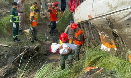 چکوال ، بس کھائی میں گرنے سے 8 افراد جاں بحق ، 22 زخمی